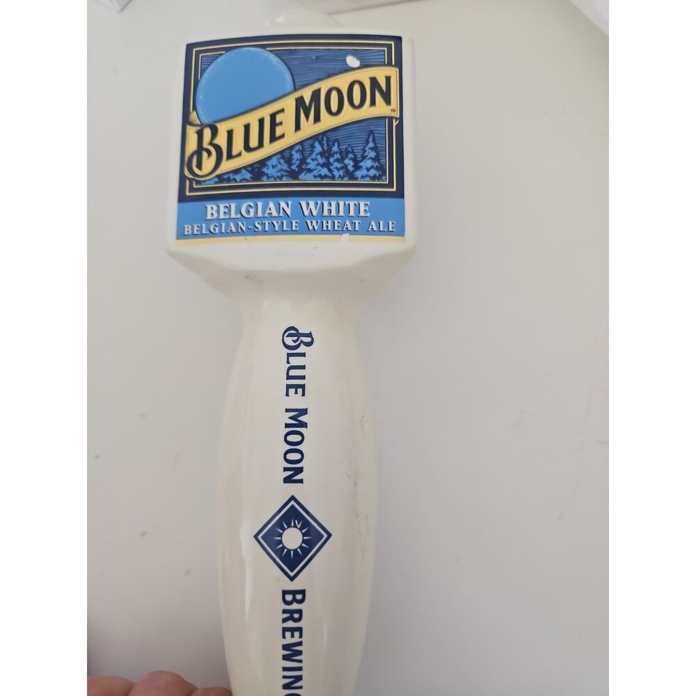 Blue Moon Belgian White Ceramic Beer Tap Handle